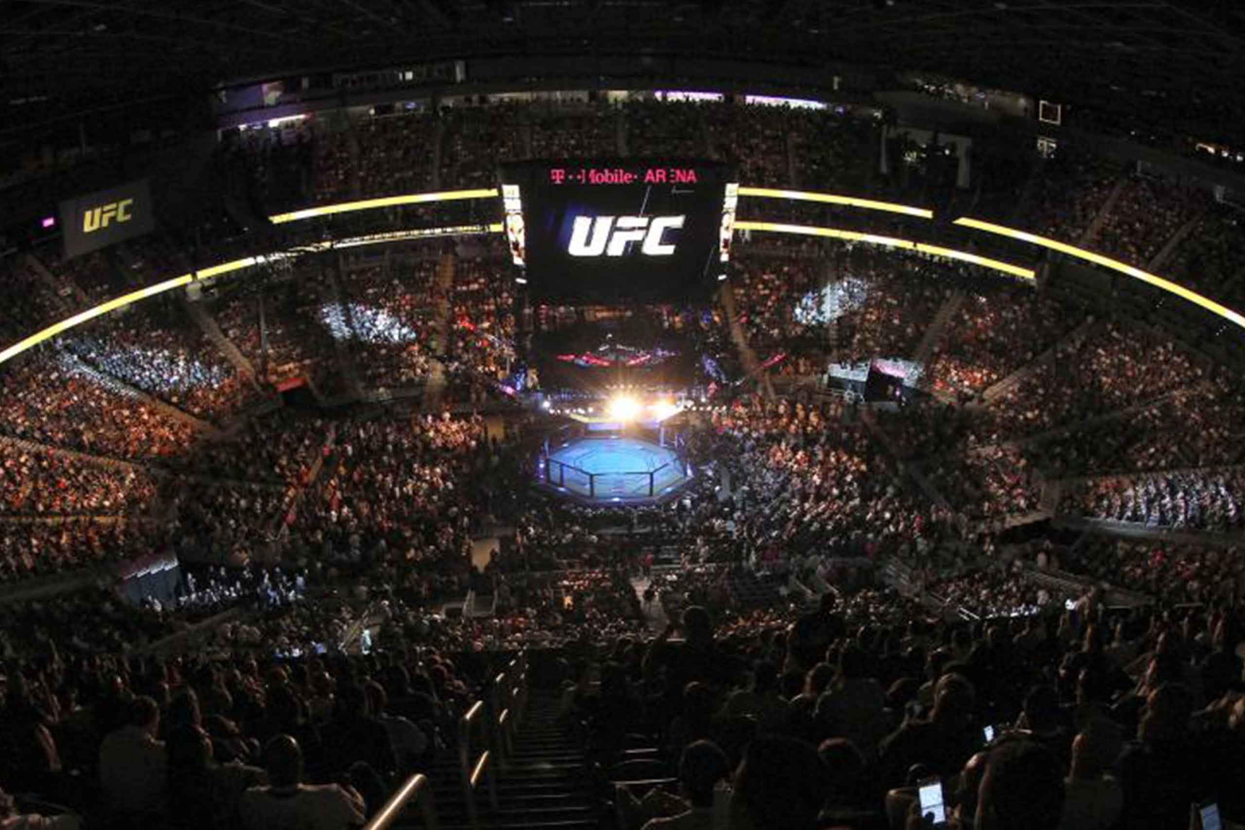 ufc fight in t-mobile arena las vegas